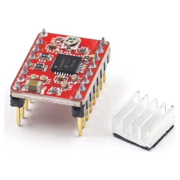 A4988 Step Motor Sürücü Kartı 2A + Alüminyum Soğutucu