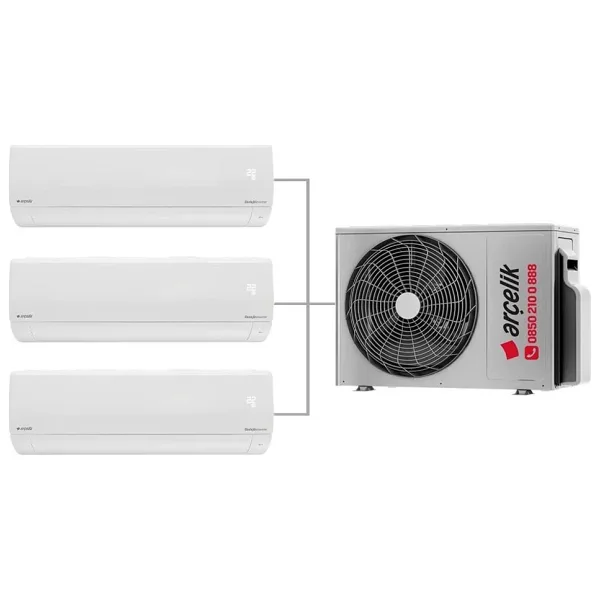 Arçelik Multi Sistem ZM18103-999 9+9+9 18000 BTU 3+1 Inverter Duvar Tipi Klima