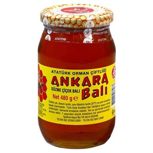 Atatürk Orman Çiftliği Ankara Süzme Çiçek Balı 480 gr