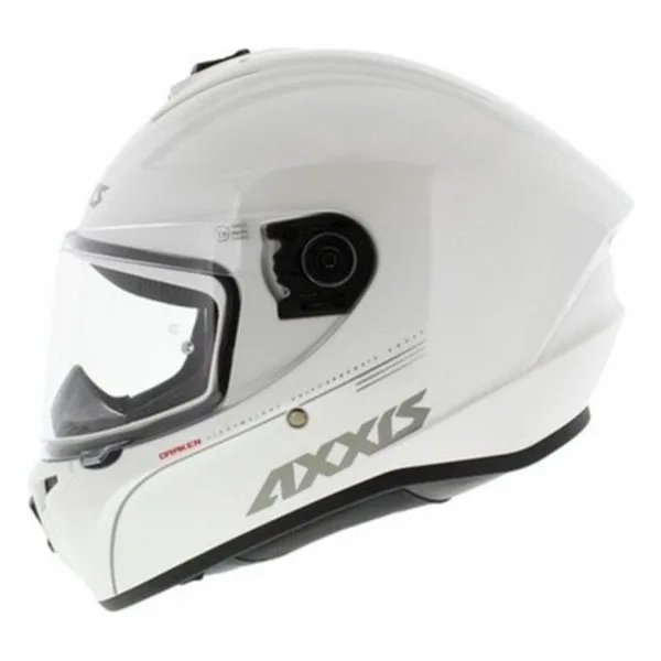Axxis Draken S Solid Beyaz Full Face Motor Kaskı