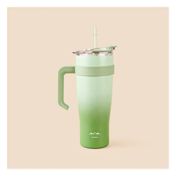 Bambum Horizon - Pipetli Termos Bardak Lacivert 1000Ml