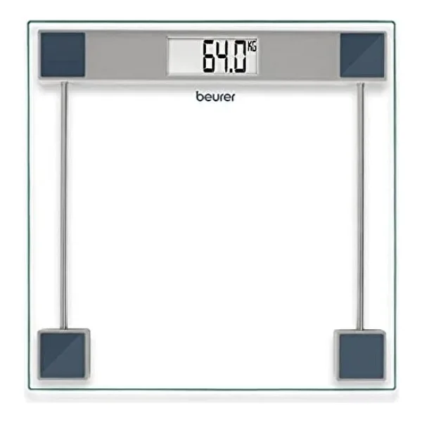 Beurer Gs 11 Emniyetli Camdan Dijital Baskül LCD Gösterge ile Modern Tasarım