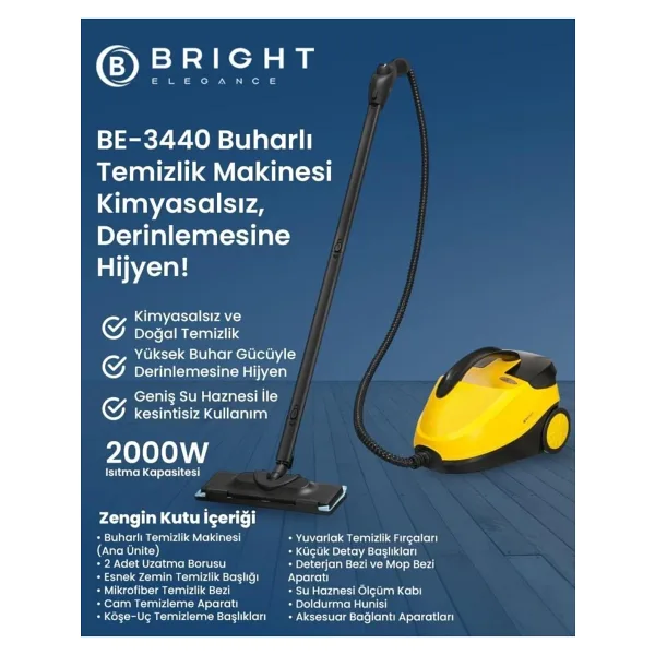 Bright Elegance BE-3440 Buharlı Temizleyici