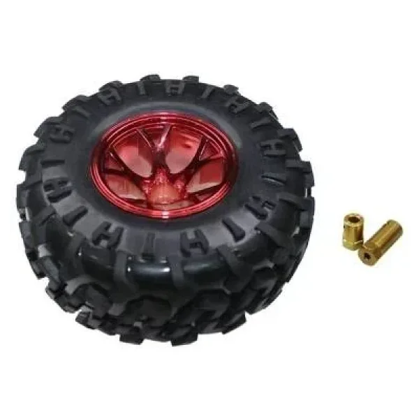Büyük Arazi Tekerleği 125mm x 58mm - Kırmızı