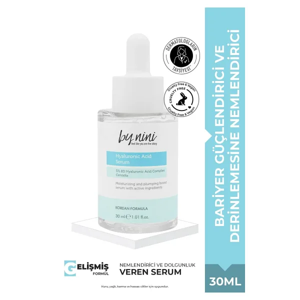 By Nini Bariyer Güçlendirici Ve Derinlemesine Nemlendirici Hyaluronik Asit Serum 30 ml