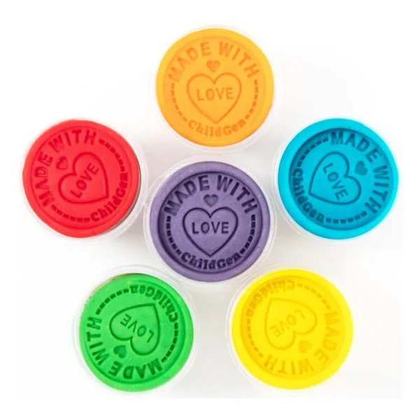 ChildGen Doğal Oyun Hamuru - Eco Cup- 6x125gr Ana Ve Ara Renkler