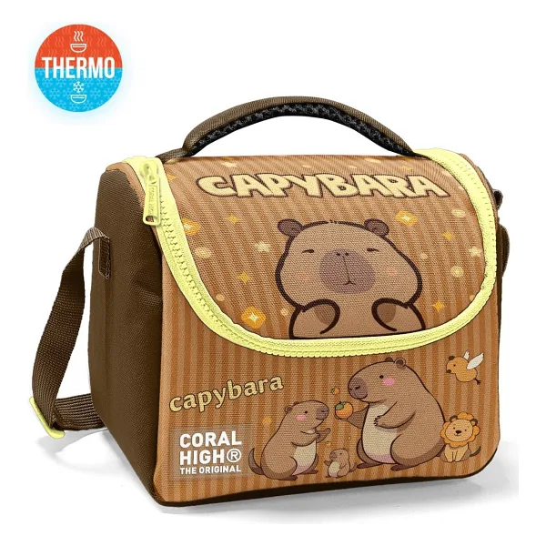 Coral High 11799 Kapibara Desenli Termoslu Beslenme Çantası
