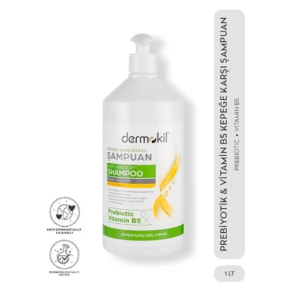 Dermokil Prebiyotik & Vitamin B5 Kepeğe Karşı Şampuan 1L