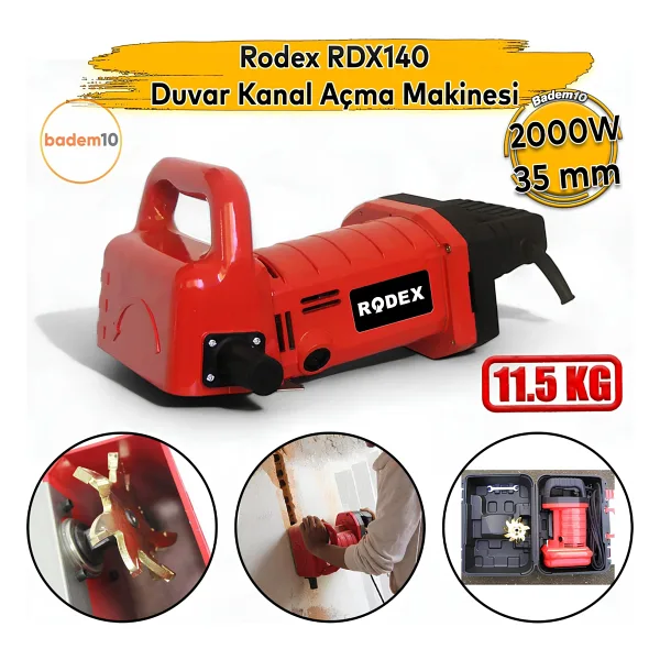 Duvar Kanal Açma Makinası 2000W Rdx140