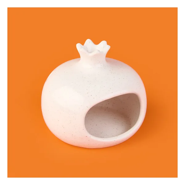Evidea Deco Melograno Buhurdanlık - Beyaz - 10 cm