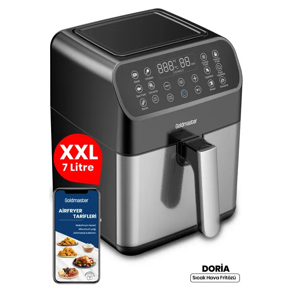 Goldmaster Doria XXL Airfryer Gm8409 7 Lt Yağsız Fritöz