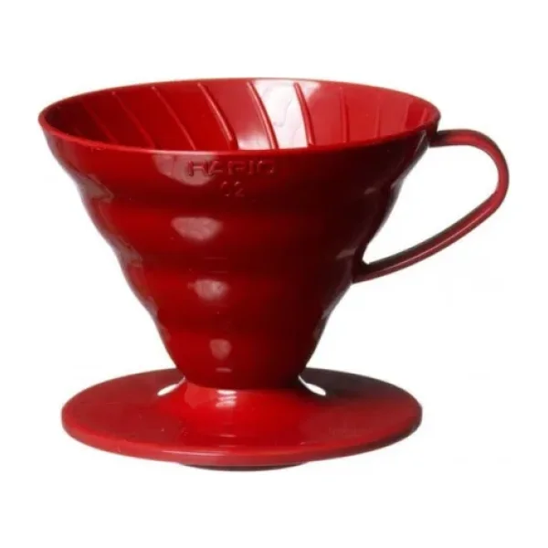 Hario V60 02 Dripper Kırmızı Plastik