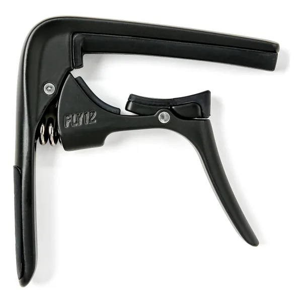 Jim Dunlop 66CBK Trigger 12 Telli Akustik Fly Capo (Siyah)