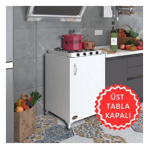 Kenzlife Ocak Dolabi Hosseda Byz 85x60x56 Hazir Mutfak Klasik Set Ustu Ocak İcin Arkaliksiz