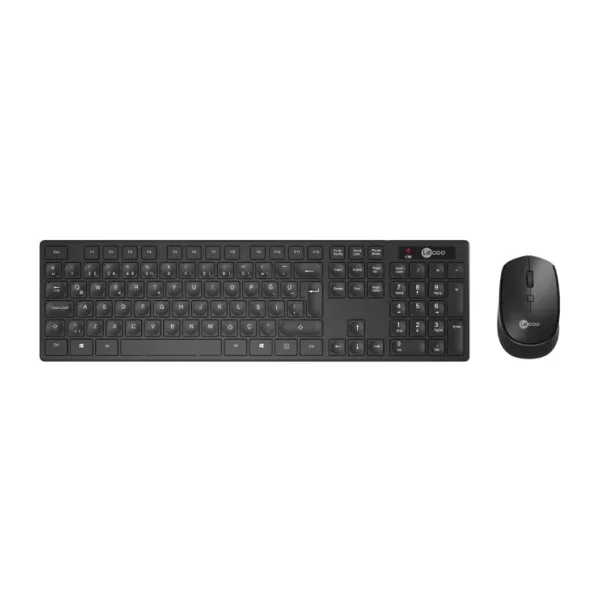Lenovo Lecoo KM2001 Siyah Kablosuz Klavye Mouse Seti
