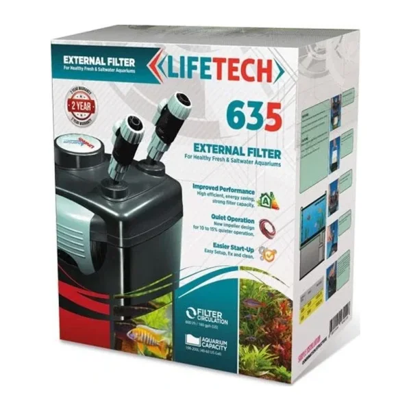 Lifetech 635 600 lt/h Akvaryum Dış Filtre