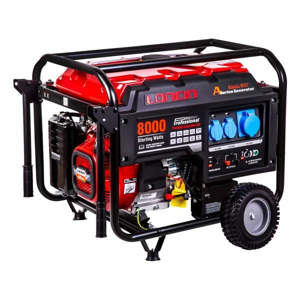 Loncin LC8000D-A 8 kVA İpli/Marşlı Benzinli Jeneratör