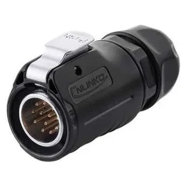LP-20-C12PE-01-022 12-Pin Su Geçirmez Konnektör - Erkek