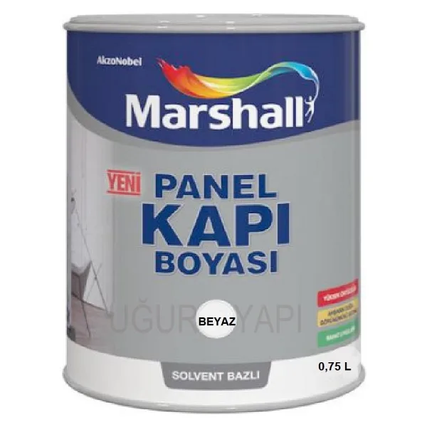 Marshall Boya Solvent Bazlı Amerikan Panel Kapı Boyası 0,75 Lt