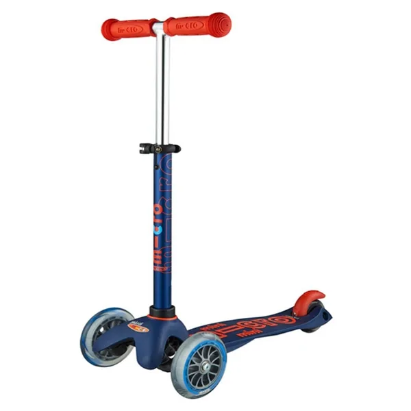 Micro Mini Deluxe MMD118 Işıklı Lacivert 3 Tekerlekli Çocuk Scooter