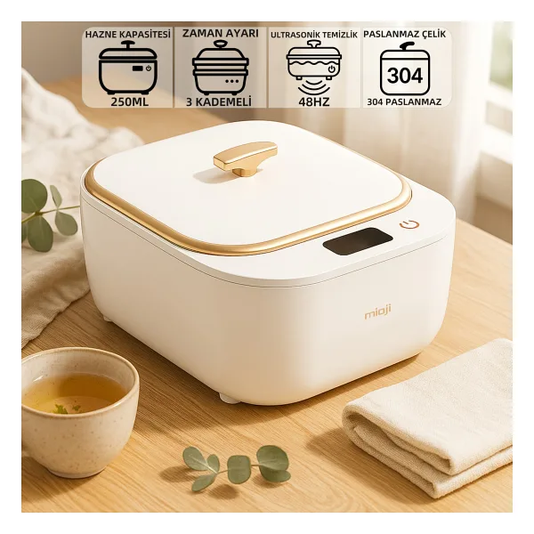 Mioji Mio UV2C Ultrasonic Diş Temizlik Beyaz Sterilizasyon Makinesi