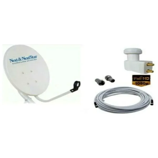 NEXT NEXTSTAR Next 85 Cm Çanak Anten Çiftli Lnb 25 Metre Kablo