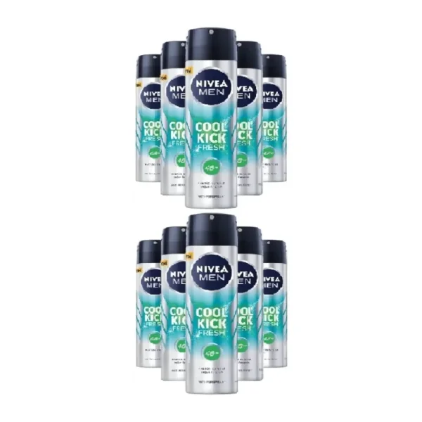 NIVEA Men Cool Kick Fresh Kastüs Suyu Deodorant 150 Ml X 10 Adet ( Koli )