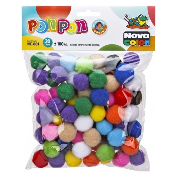 Nova Color Ponpon 20 Mm. 100 Adet Nc-881 Px
