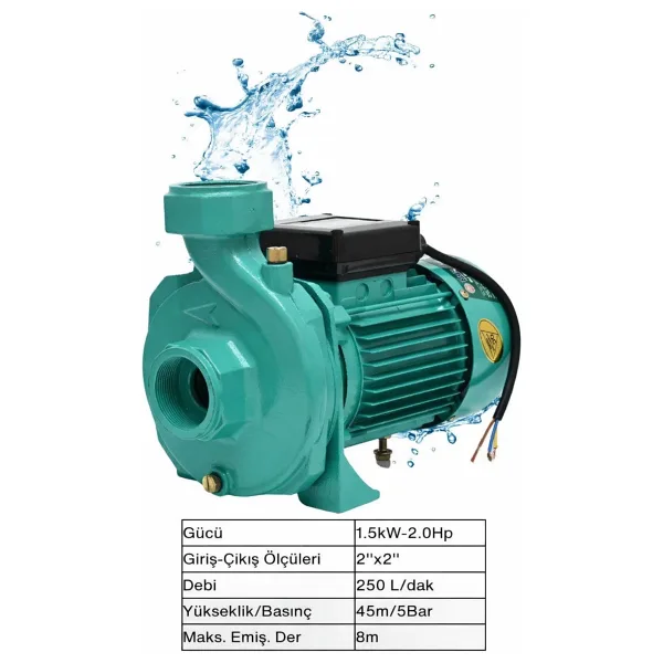 Optivex 2 Hp 80 Elektrikli Su Pompası Su Motoru 2 Inc