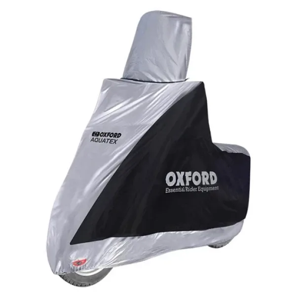 Oxford Motosiklet Scooter Ekranli Aquatex Kilif Small Siyah-Gri Cv216