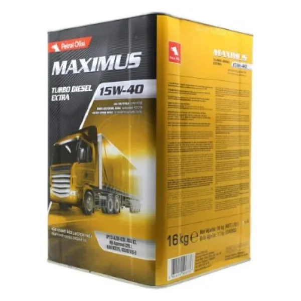 Petrol Ofisi Maximus Turbo Diesel Extra 15W-40 18 lt Motor Yağı