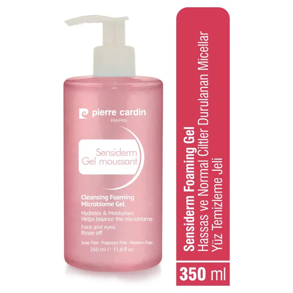Pierre Cardin Sensiderm Foaming Gel Hassas ve Normal Ciltler Durulanan Micellar Yüz Temizleme Jeli 350 ml