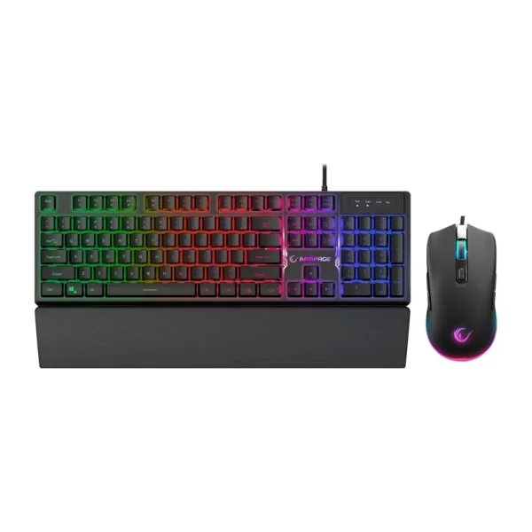 Rampage KM-RX7 Fortuna V2 Siyah Kablolu Oyuncu Klavye Mouse Seti