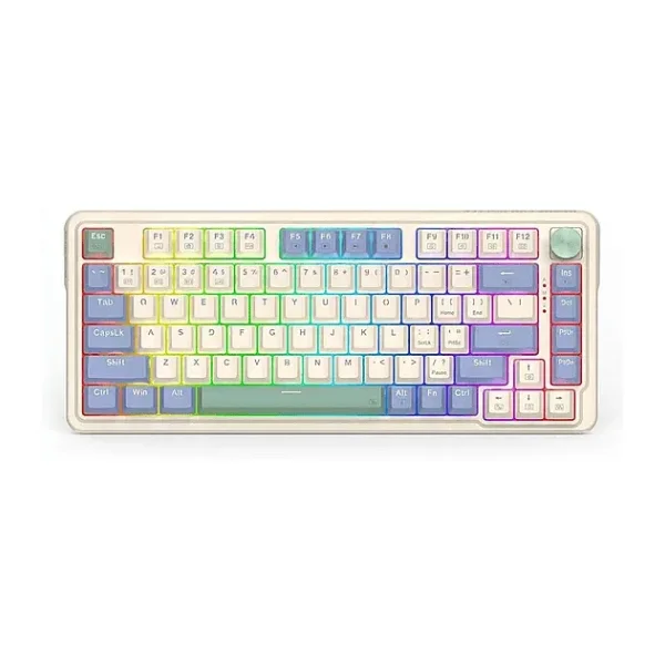 Redragon Ucal K673 Pro Beyaz RGB %75 Tkl Red Switch Kablolu/Kablosuz Mekanik Oyuncu Klavyesi