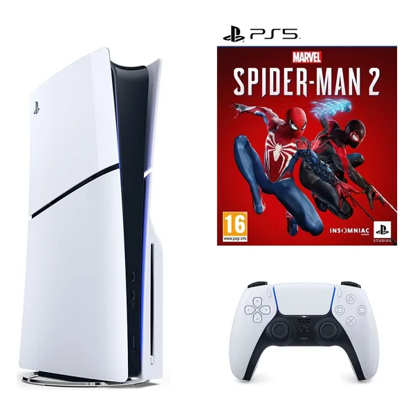Sony Playstation 5 1 TB Slim Cd Edition+Ps5 Spider-man 2 Oyunu