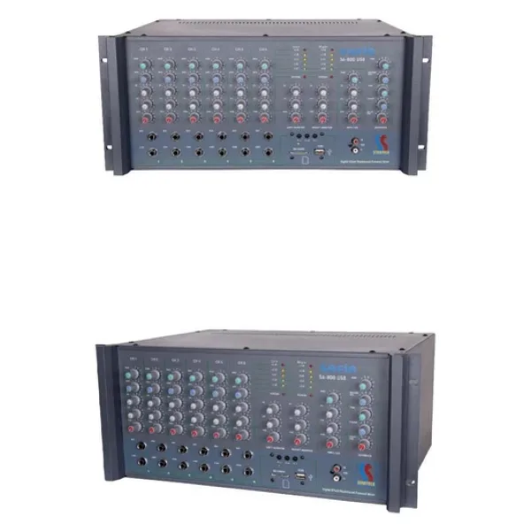 Startech Safir S6-800T Usb 2X400w Hat Trafolu Stereo Küp Anfi Power Mixer