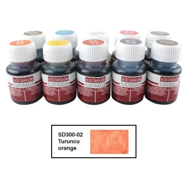 Südor Vitrail Cam Vitray Boyası 25 ml Turuncu