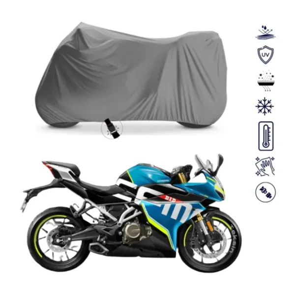 Teksin CF Moto 250SR Çantalı Motosiklet Brandası 4 Mevsim Su Geçirmez Motor Brandası