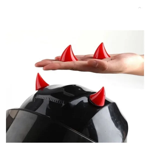 TuransoyCraft Kırmızı Kask Boynuzu Kask Aksesuarı Sağ Sol Takım