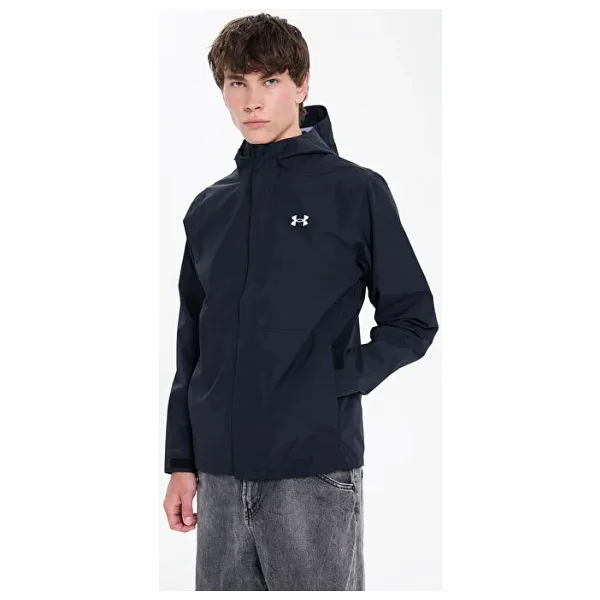Under Armour Cloudstrike 6009583-001 Kapüşonlu Siyah Erkek Yağmurluk