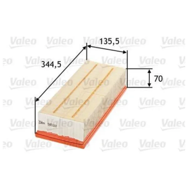 VALEO 585001 HAVA FİLTRESİ GOLF V-VI 1.9TDI-JETTA III-PASSAT-SCIR