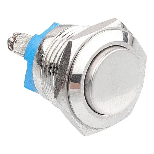 WD16H-G0 16mm Çıkık Yaylı Metal Buton