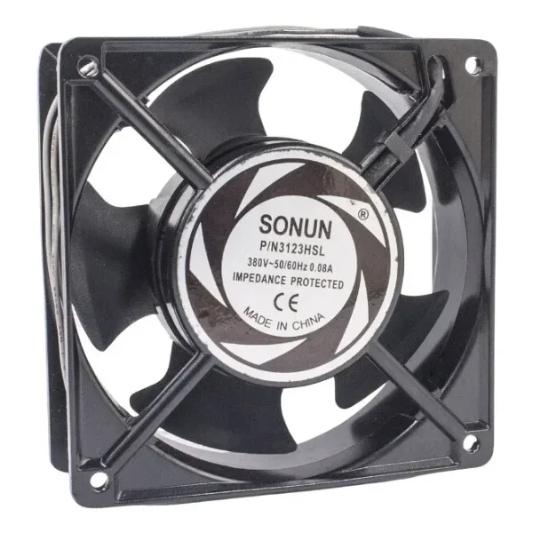 120x120x38mm 380V 50/60Hz 0.08A Metal Fan 2 Kablolu