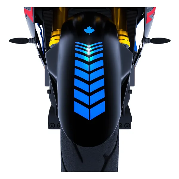 2 Adet Sport Motosiklet Çamurluk Azur Mavi Kask Sticker Çınar Extreme
