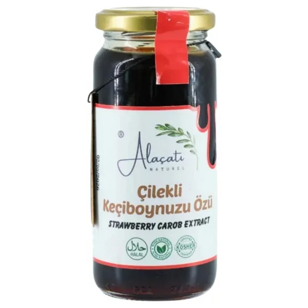 Alaçatı Naturel Çilekli Keçiboynuzu Özü 300 gr