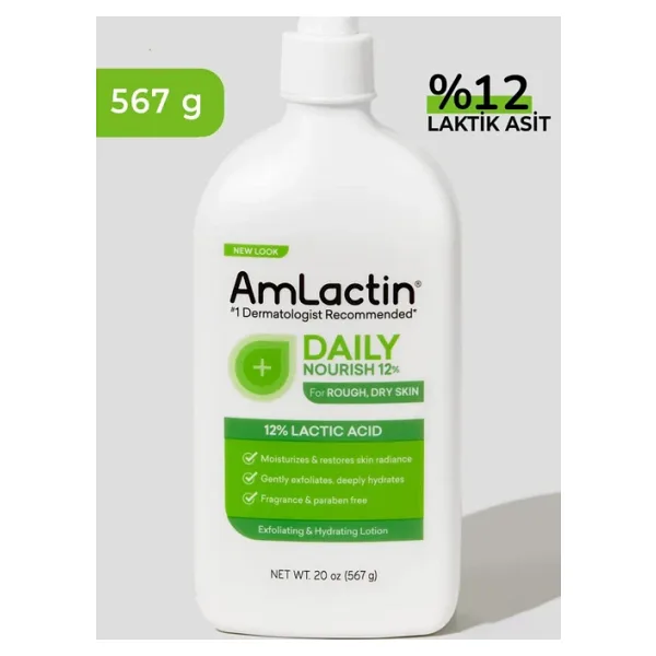 AmLactin 12% Lactic Acid Günlük Besleyici Losyon 567GR
