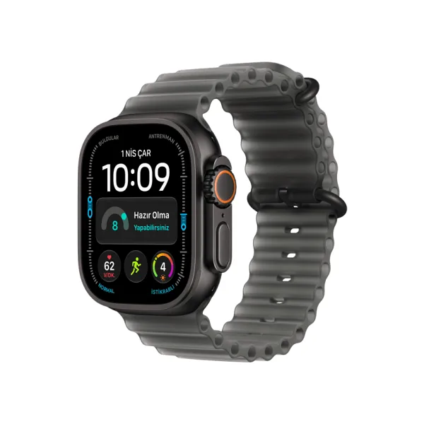 Apple Watch Ultra 4 GPS + Cellular 49mm Siyah Titanyum Kasa ve Siyah Titanyum Milano Loop Akıllı Saat