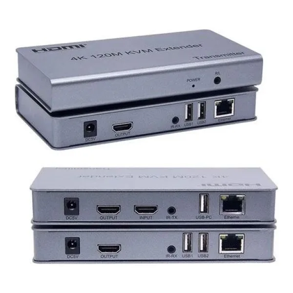 APRONX APX-120M CAT5E/CAT6 120M 4K HDMI-USB-IR EXTENDER