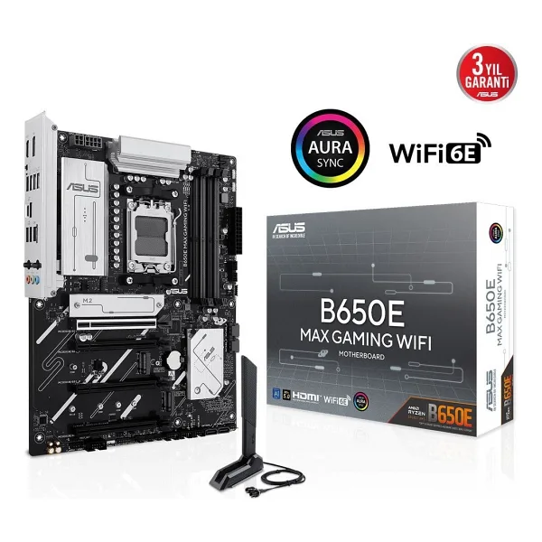 Asus B650E Max Gaming Wi-Fi AMD AM5 DDR5 ATX Anakart