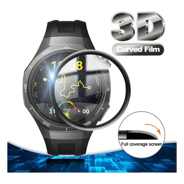 bbtech Huawei Watch GT6 GT6 Pro GT5 46MM Esnek Polimer Nano Tam Kaplayan Ekran Koruyucu
